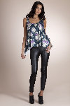 Flower Print Velvet Drop Side Vest.jpg