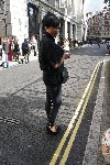 Rebecca from Idol Magazine in E.G Stud Leggings during London Fashion Week 2010-L.jpg