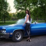 from a related to the video instagram<br />this pic i would normally stick it into the<br />grid girl category but thatcar is so old she <br />wasnt even born so it really isnt a grid girl...LOL