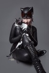 very appropriate for her to have a kitty....catwoman duhhhh!
